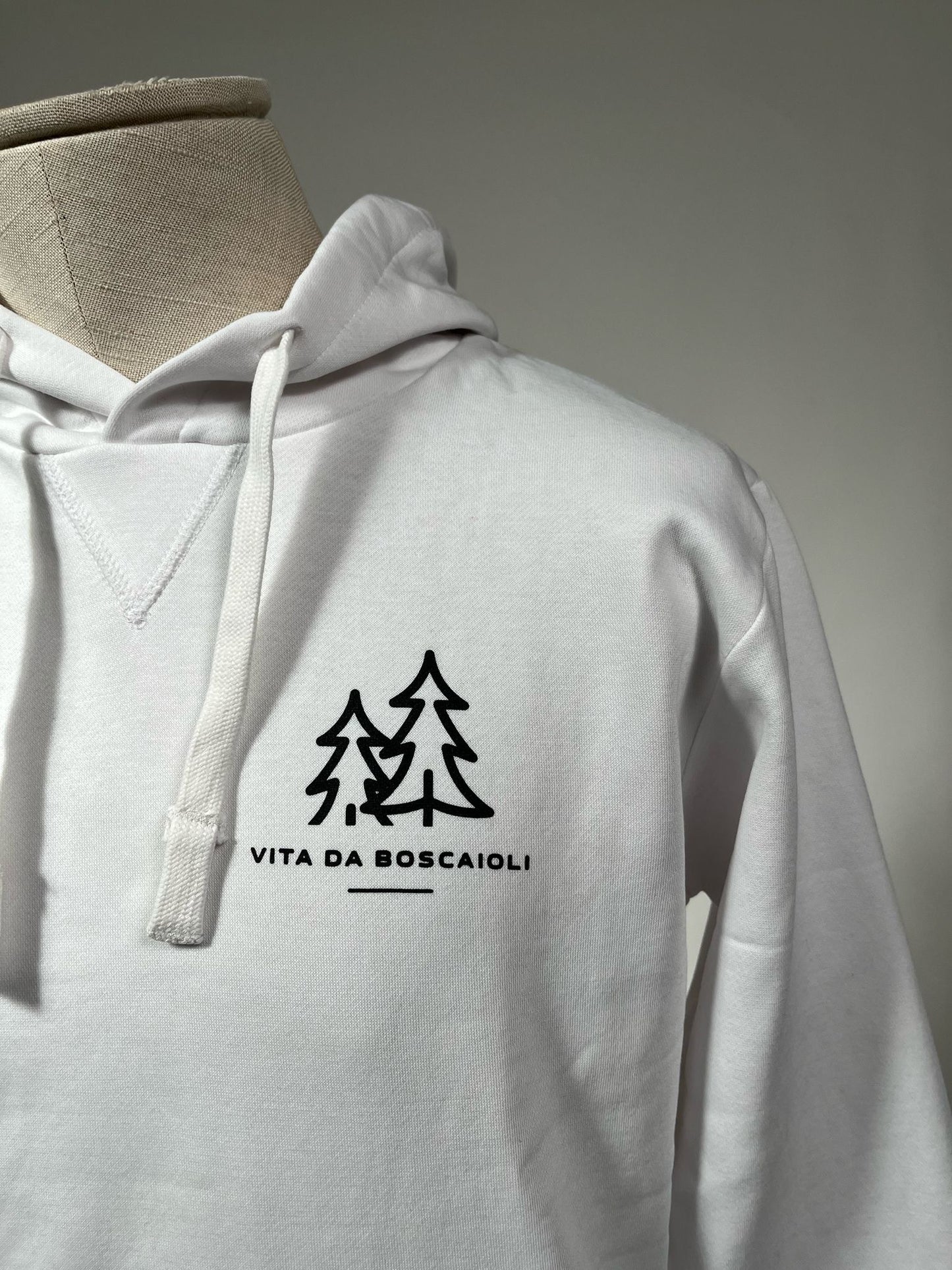 Felpa Classica Vita da boscaioli / bianco