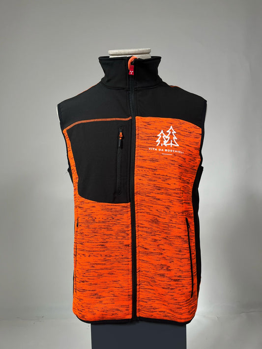 Gilet smanicato Vita da boscaioli / Arancione