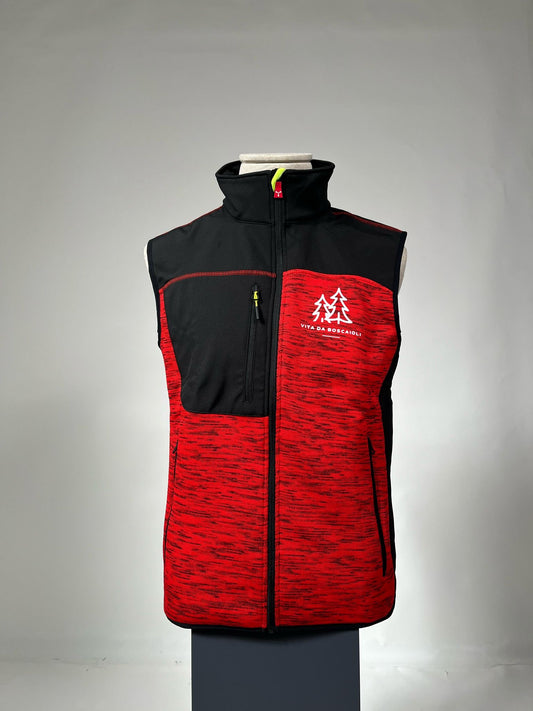 Gilet smanicato Vita da boscaioli / Rosso