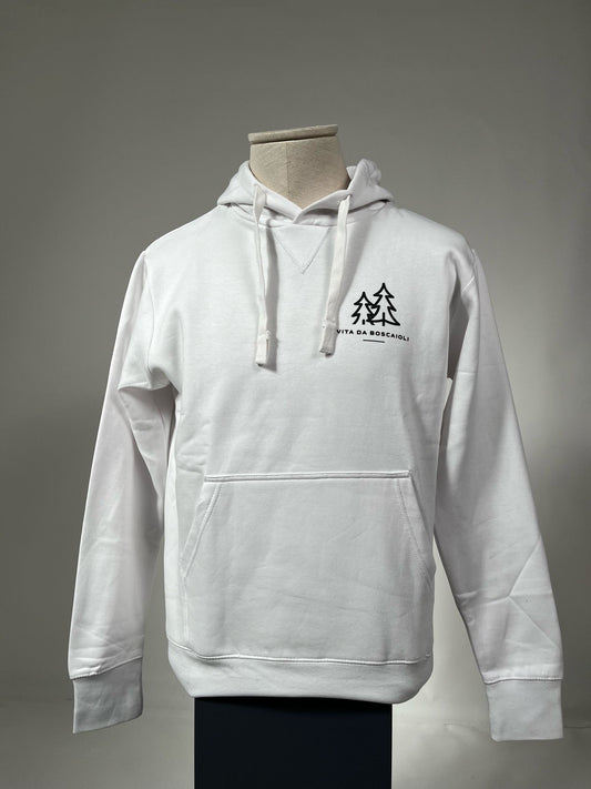 Felpa Classica Vita da boscaioli / bianco