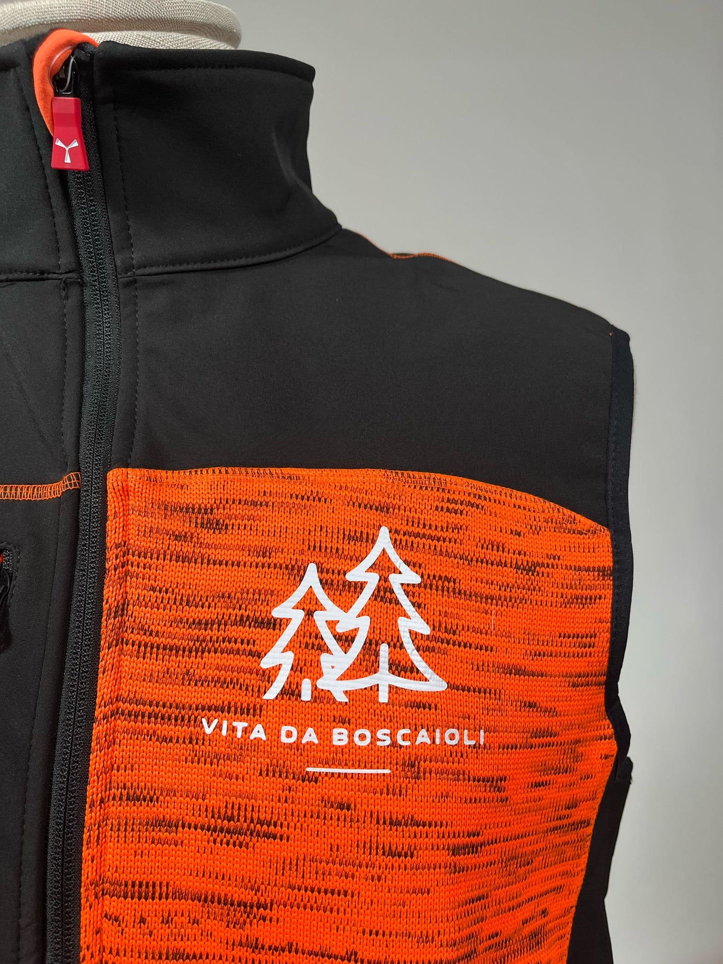 Gilet smanicato Vita da boscaioli / Arancione